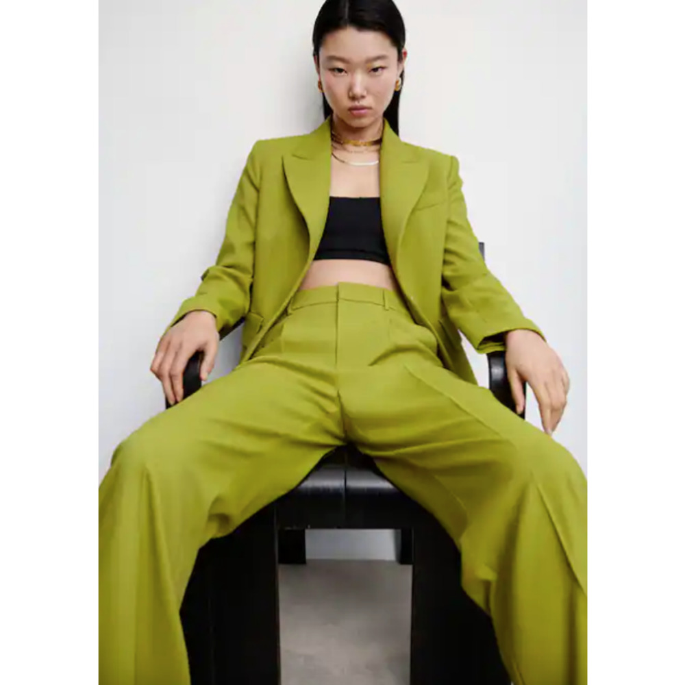Olive Green Wide-Leg Women's Skirt (Maxi)